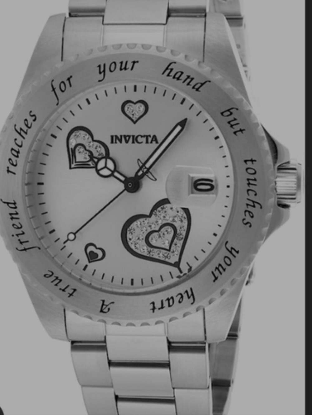 NIB Invicta Angel Friendship Silver Stainless Steel Watch 14729 - Picture 3 of 8